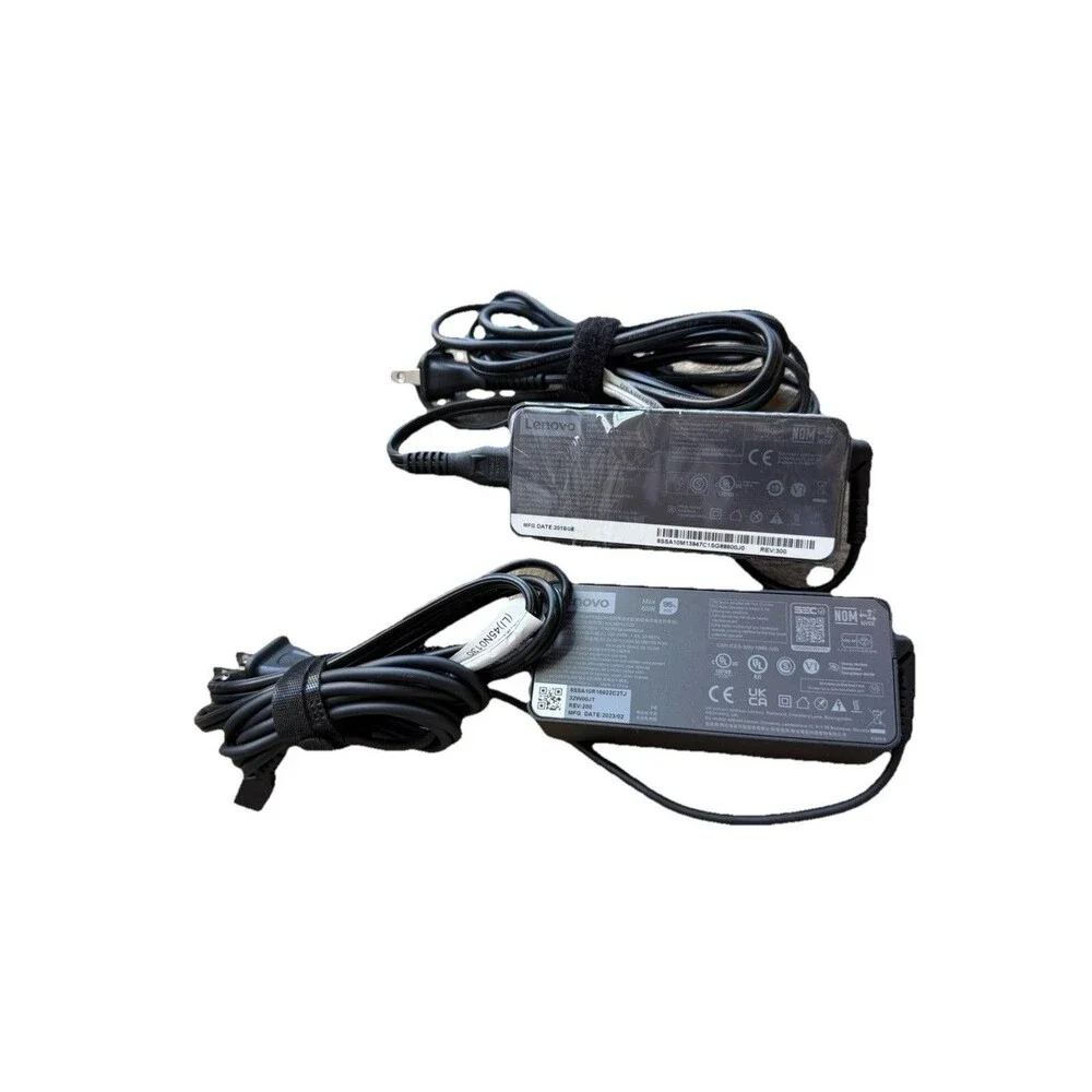 Lenovo ADLX65YCC2D & ADLX65YCC2A 65W USB Type-C Laptop Charger Bundle OEM 2pk
